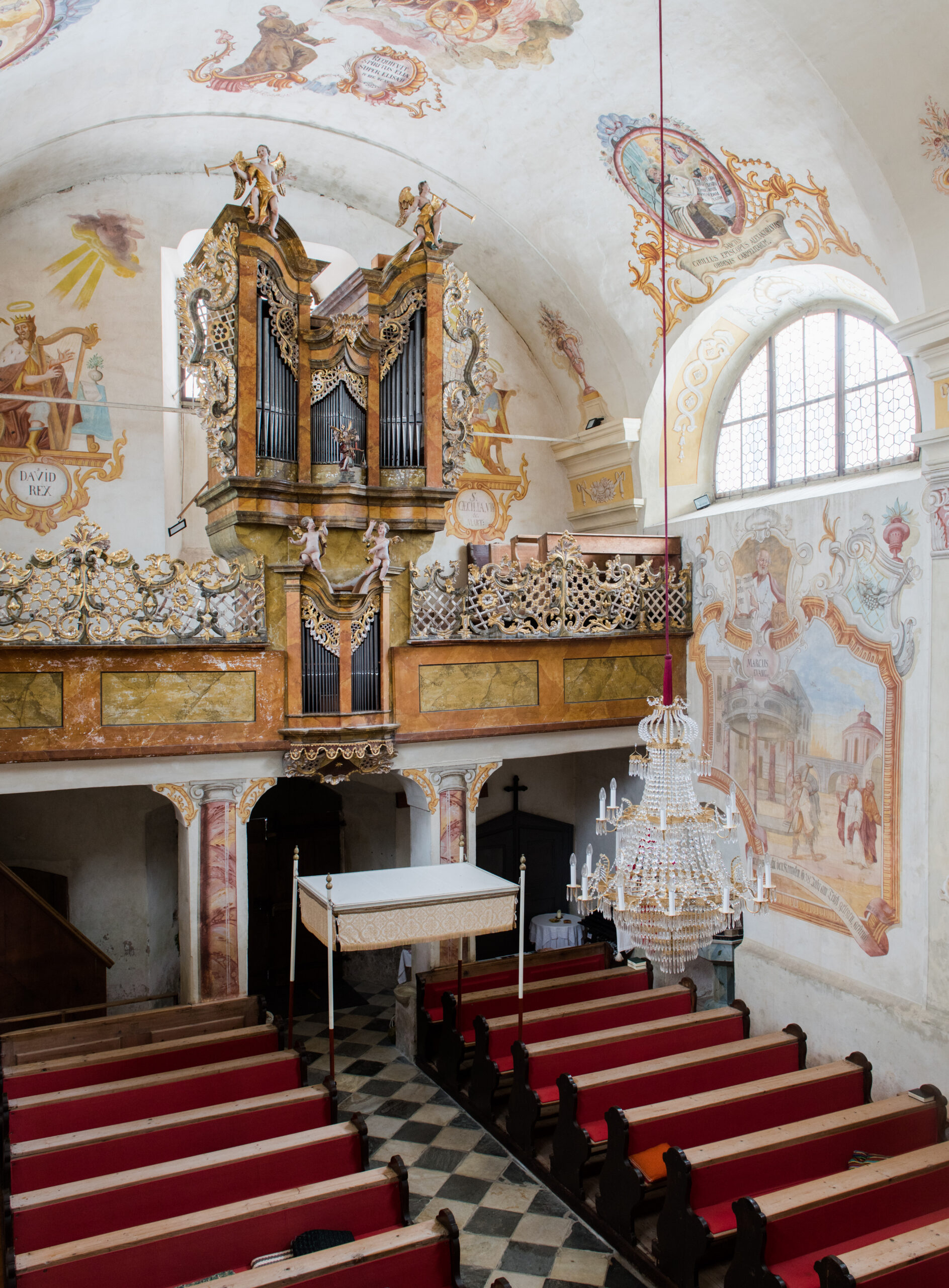Zedlitzdorf, Pfarrkirche – Elias Pratzer 1759, I/8