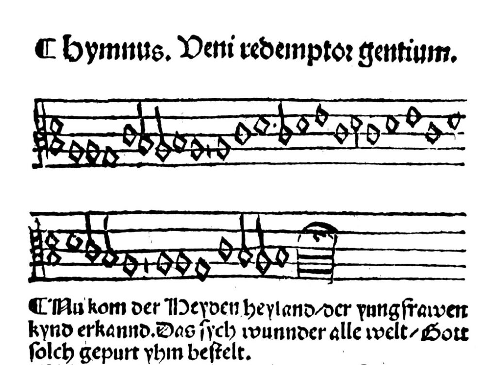 Nun Komm Der Heiden Heiland 1524